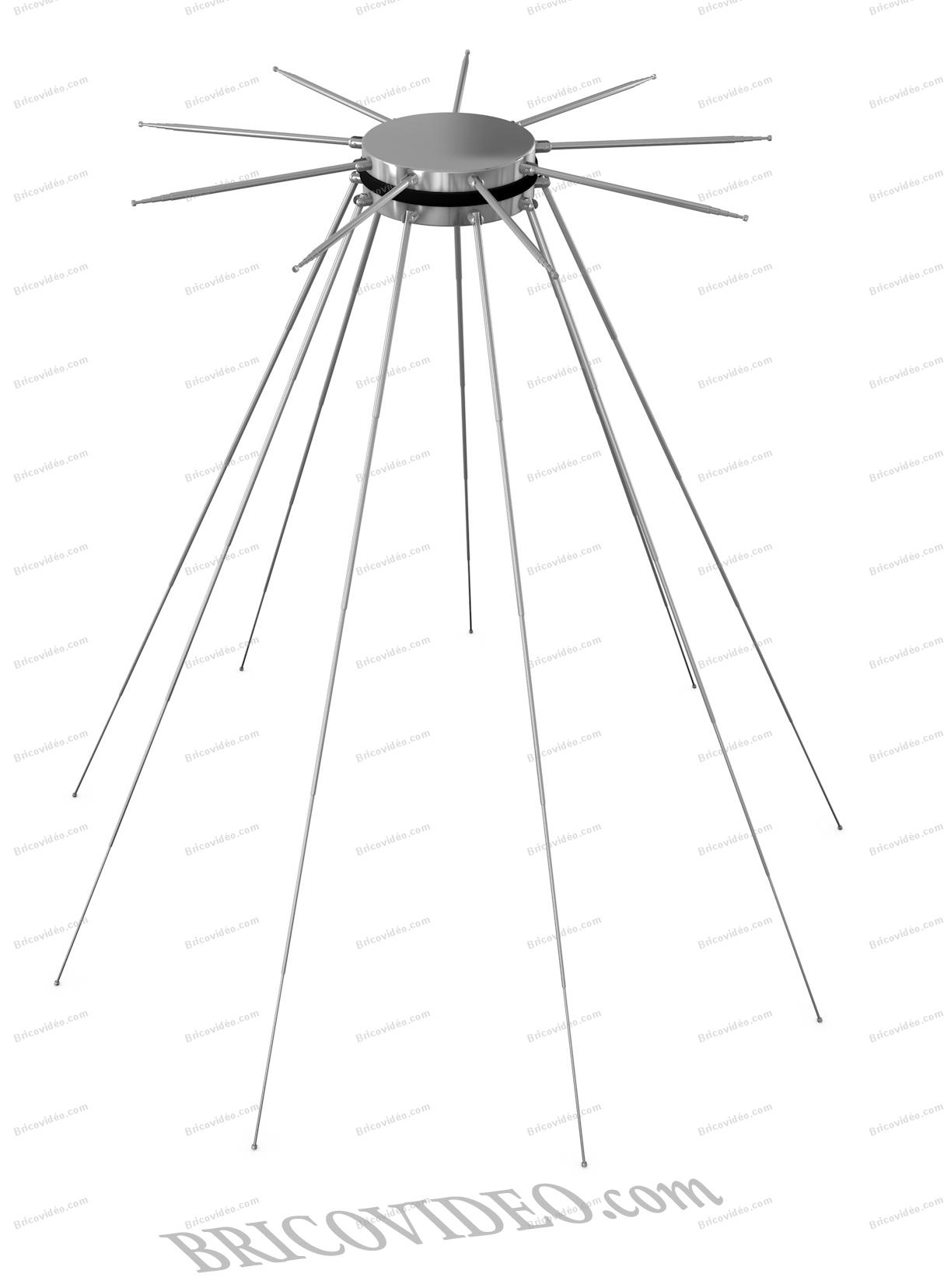 Fabrication antenne discone téléscopique pour scanner - Avis des